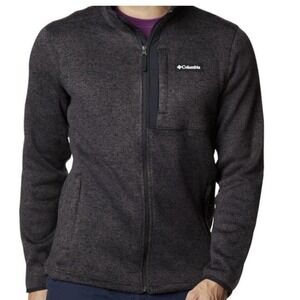 Columbia Men's XL Charcoal Gray Sweater Weather Full-Zip Fleece Jacket
